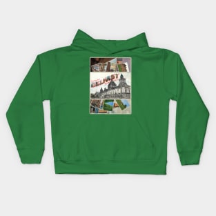 Greetings from Belfast in Northern Ireland Vintage style retro souvenir Kids Hoodie